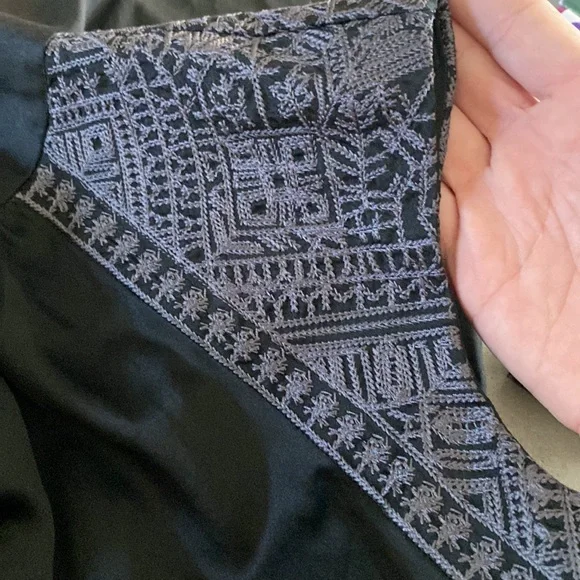 ❌SOLD❌ Twelfth Street by Cynthia Gatsby Open Back With Embroidery Detail🖤🖤🖤 - Picture 7 of 14